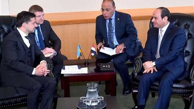 السيسي يلتقي نظيره الاوكراني على هامش اجتماعات 