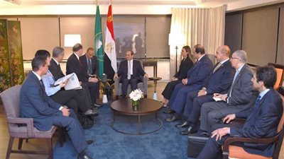 رئيس البنك الدولي في لقاء بالرئيس السيسي يشيد بقدرة مصر على تخطي الصعاب