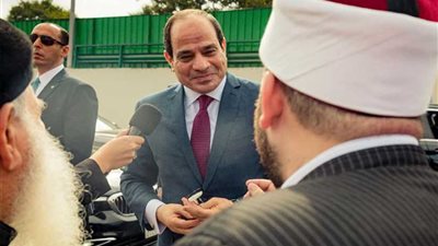 الرئيس السيسي لمستقبليه: 