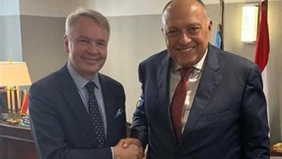شكري ينقل لنظيره الفلندي عدم ارتياح مصر لطول أمد مفاوضات سد النهضة