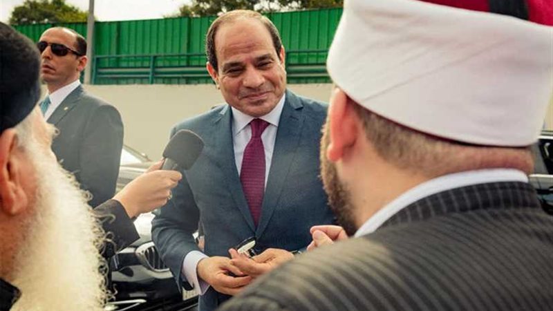 الرئيس السيسي لمستقبليه: