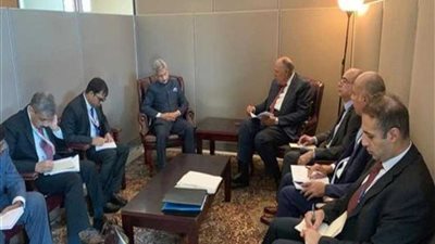 شكري يلتقي نظيره الهندي على هامش أعمال الجمعية العامة للأمم المتحدة