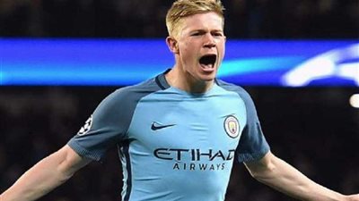 «دي بروين» يغيب عن مواجهة دينامو زغرب بدوري الأبطال