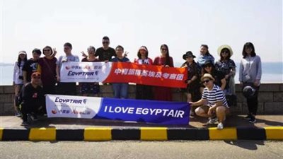 مصر للطيران تنظم رحلة لوفد صيني تنشيطًا للسياحة في مصر