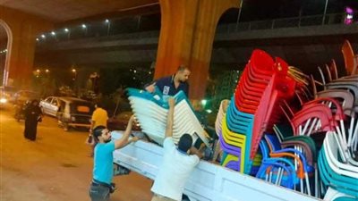 الجيزة تمشط الشوارع من الإشغالات ليلاً