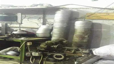 ضبط مصنع بلونات مواتير المياه مجهولة المصدر في السلام