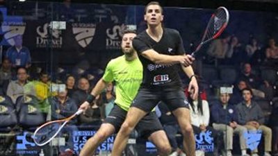 على فرج يتأهل لنصف نهائى أمريكا المفتوحة للاسكواش