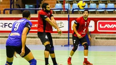 رجال طائرة الأهلي يواجهون الطيران بالدوري