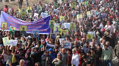 مظاهرة حاشدة في 