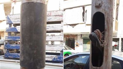 محافظ البحيرة يوجه بتغطية أسلاك أعمدة الإنارة بجوار مدرسة بدمنهور