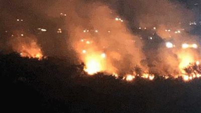 حرائق واسعة في مناطق متفرقة من جبل لبنان جراء الرياح وارتفاع الحرارة