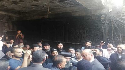 محافظ القاهرة وأسقف حلوان يتفقدان كنيسة مارجرجس بشرق حلوان..