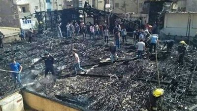 بالأسماء.. إصابة 5 في حريق 