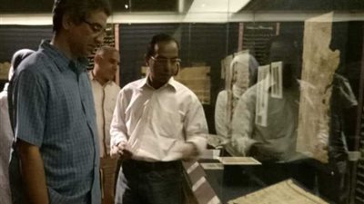 رئيس قطاع المتاحف يتفقد متحف النسيج المصري.‎