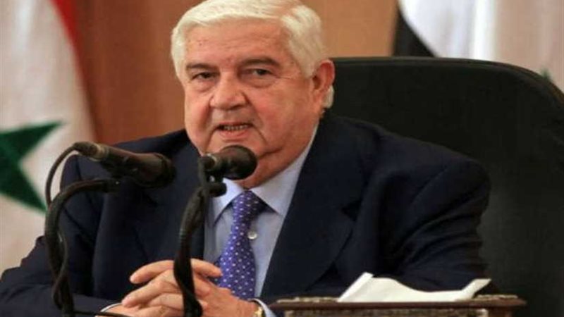 وزير الخارجية السوري: