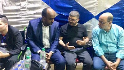 تيجانا ويحيى وشيكابالا في للطفل أدهم الكيكي (صور)