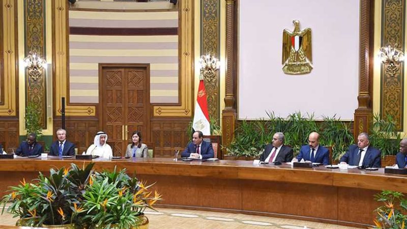 الرئيس السيسي يستقبل