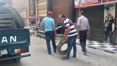 حملة لإزالة التعديات بالمنصورة