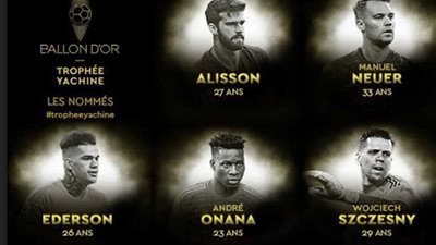 عاجل ..فرانس فوتبول تعلن قائمة حراس المرمى المرشحين للكرة الذهبية