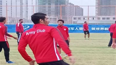 منتخب الكرة يستعد لمواجهة قطر بالمونديال العسكري