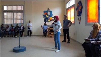 ١٧ طالبة يتنافسن في مسابقة كرة السرعة بالدوري الرياضي بجامعة المنوفية