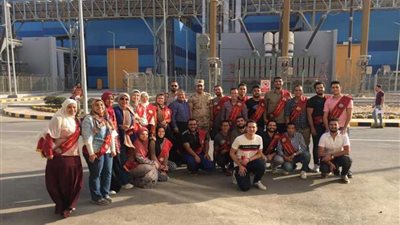 طلاب هندسة القناة يزورون محطة كهرباء العاصمة الإدارية
