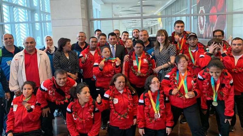 وزير الرياضة يستقبل