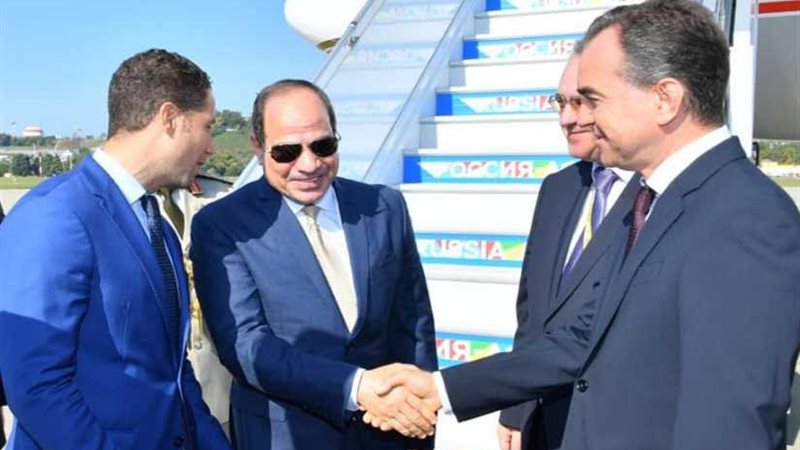 لحظة وصول الرئيس