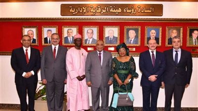 رئيس الرقابة الإدارية يلتقي الوزير المفوضة للرقابة العليا بدولة الكاميرون