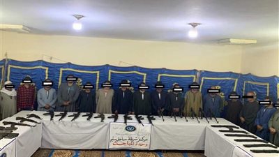 ضبط 25 قطعة سلاح في حملة بساحل سليم.. صور