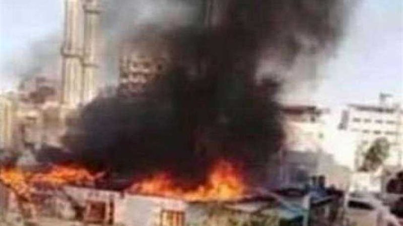 إخماد حريق بغرفة