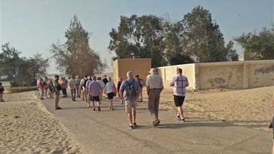 وفد إنجليزي يزور المنيا للتعرف على الحضارة الفرعونية