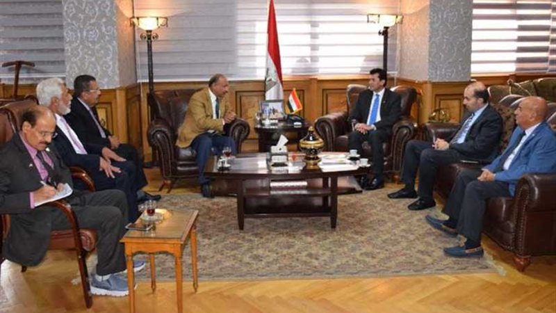 صبحي يستقبل سفير