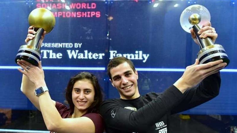 أبطال اسكواش مصر