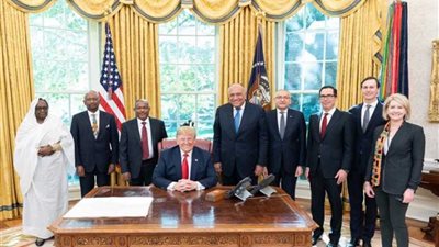 الرئيس الأمريكي: لقائي مع وزراء خارجية مصر وإثيوبيا والسودان كان جيدًا