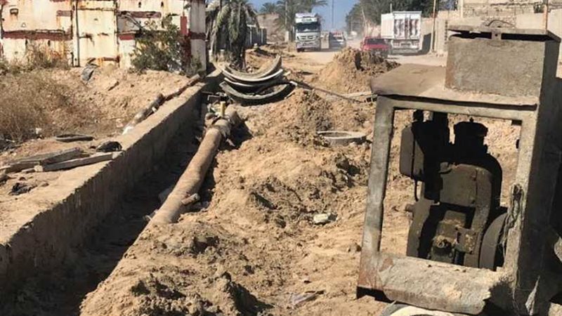 تركيب خط الطرد لمحطة