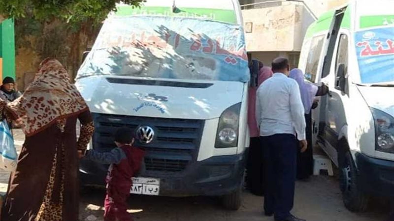صحة المنيا تنظم قافلة
