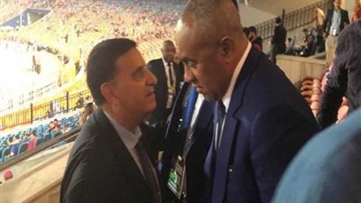 وصول رئيس الاتحاد الإفريقي لكرة القدم استاد القاهرة لحضور افتتاح أمم أفريقيا