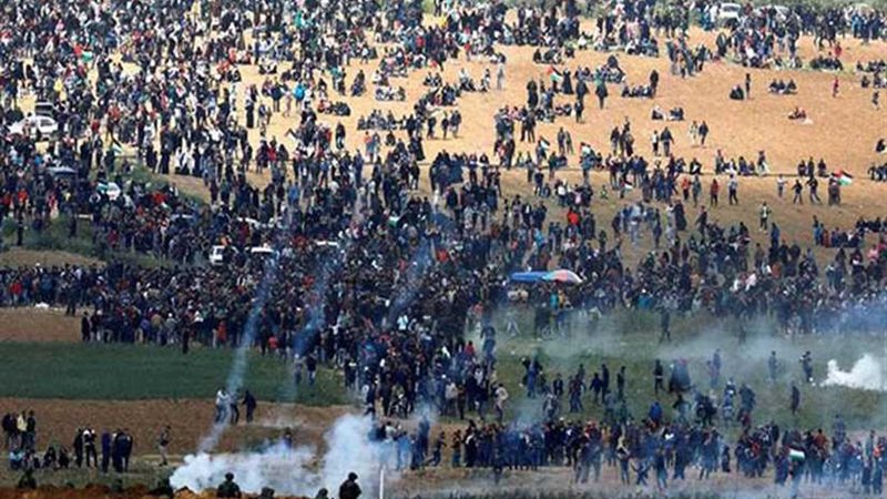 اصابة 10 فلسطينيين