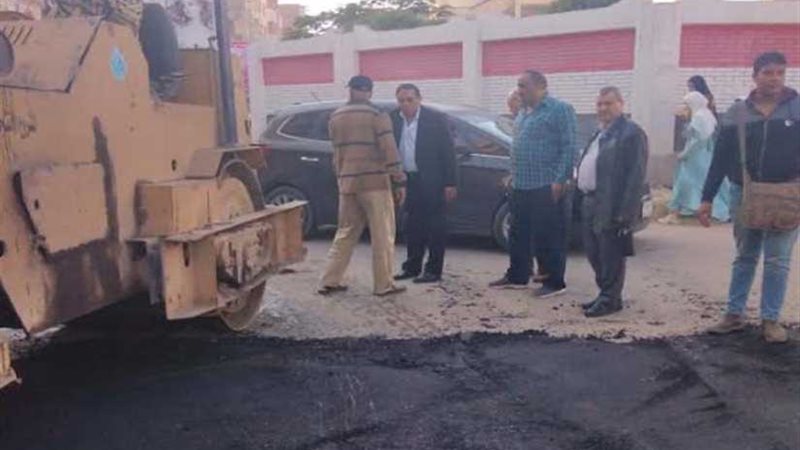 صيانة شوارع منطقة