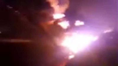 عاجل.. كسر بخط أنابيب بترول يُشعل حريقًا بالبحيرة