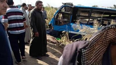 ارتفاع عدد الوفيات والمصابين في انقلاب أتوبيس على طريق طنطا / المحلة إلى 23 شخصا