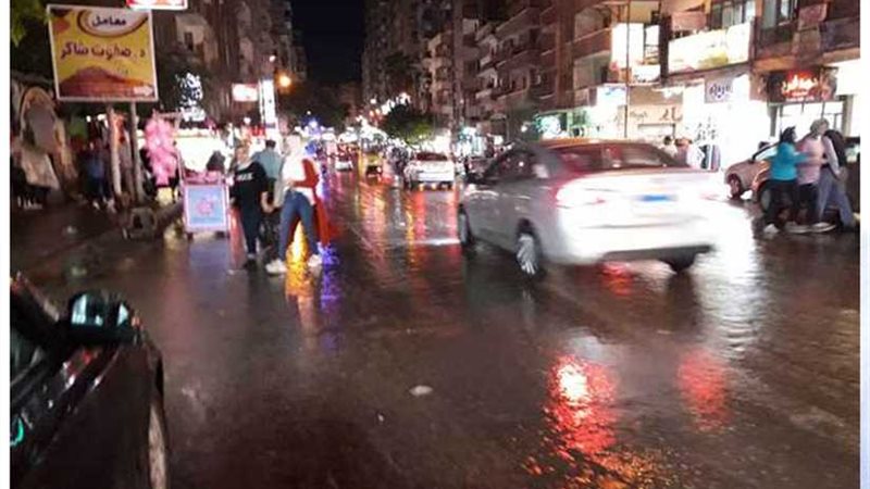 أمطار خفيفة علي الإسكندرية