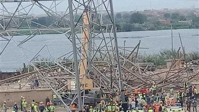 ننشر تفاصيل حادث سقوط أجزاء من برج كهربائي بمحطة غرب القاهرة