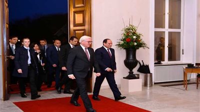 بدء مباحثات قمة ثنائية بين الرئيس السيسي ونظيره الألماني في برلين