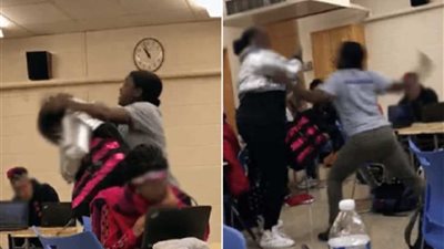 القبض على معلمة وطالبة ثانوي تبادلتا اللكلمات في الفصل.. (فيديو وصور)