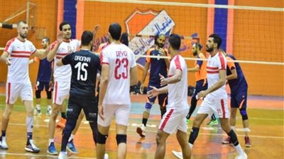 الزمالك يفوز علي الشمس 3/صفر في دوري الكرة الطائرة
