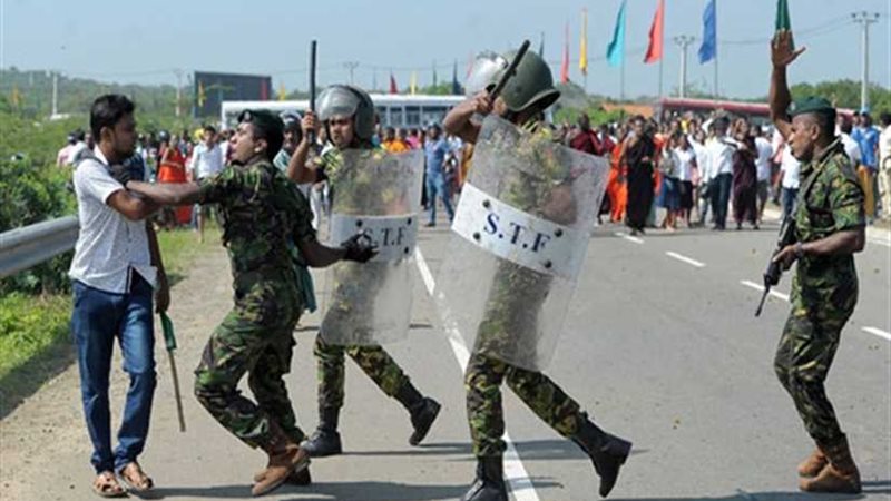 حظر تجوال وسط سريلانكا