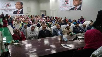 مؤتمر جماهيري حاشد لتأييد السيسي بالمنيا