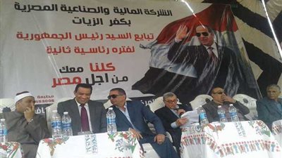 مؤتمر عمالي لدعم السيسي بكفرالزيات.. صور